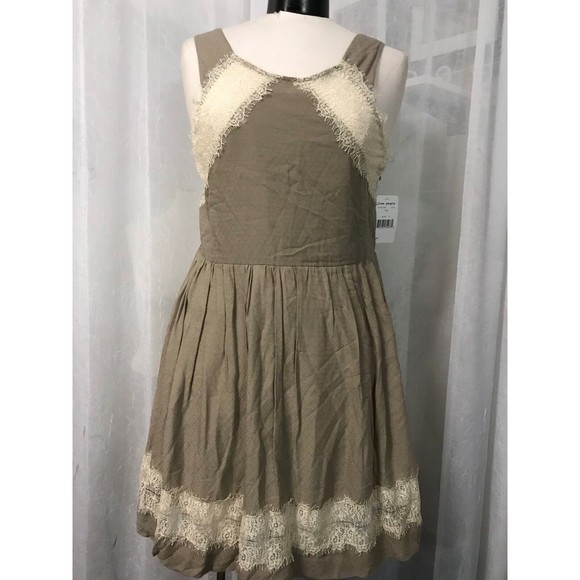 Free People Women's Dress Tea Taupe Sleeveless Dress Size 8 NWT - Picture 2 of 7